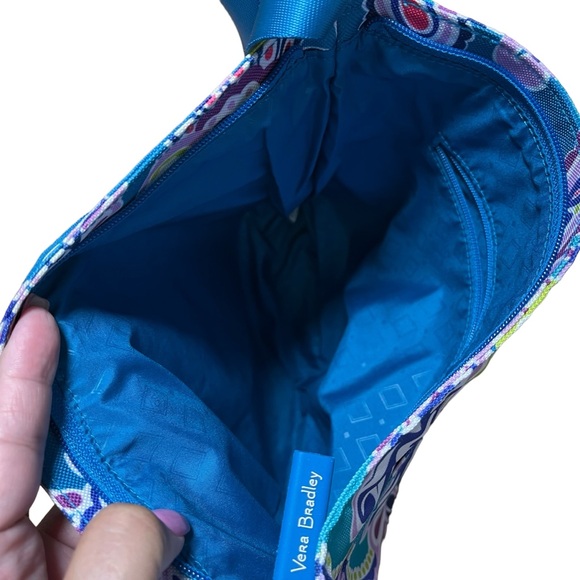 VERA BRADLEY TRIO ZIP HIPSTER CROSSBODY WAKIKI PAISELY LIKE NEW - Picture 5 of 6